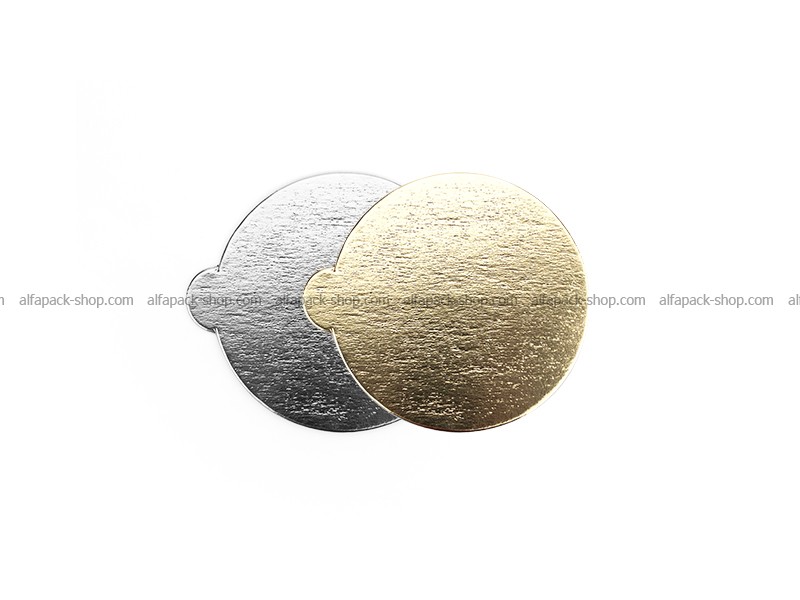Підкладка золото/срібло кругла 90 мм